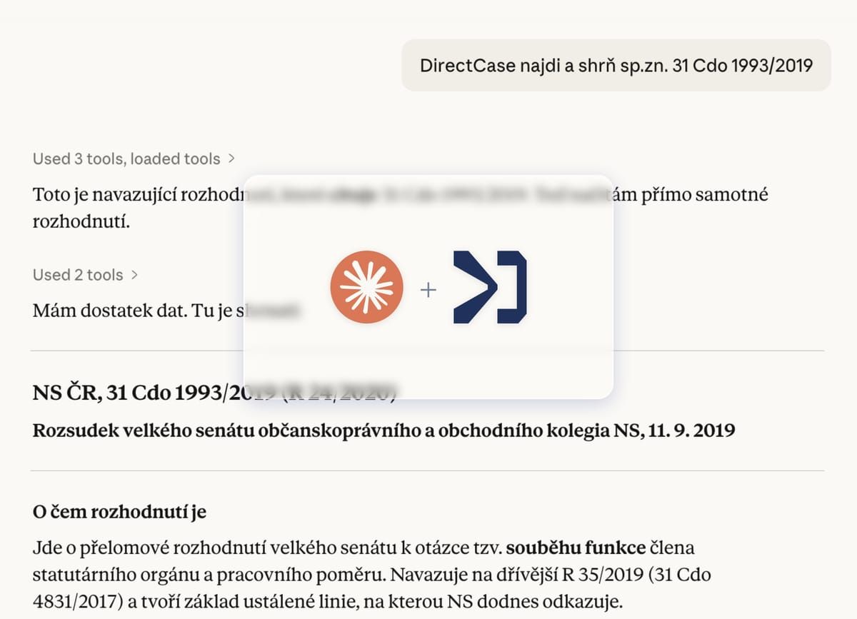 Prvý v Česku a na Slovensku: právo priamo vo vašom AI prostredí cez MCP.